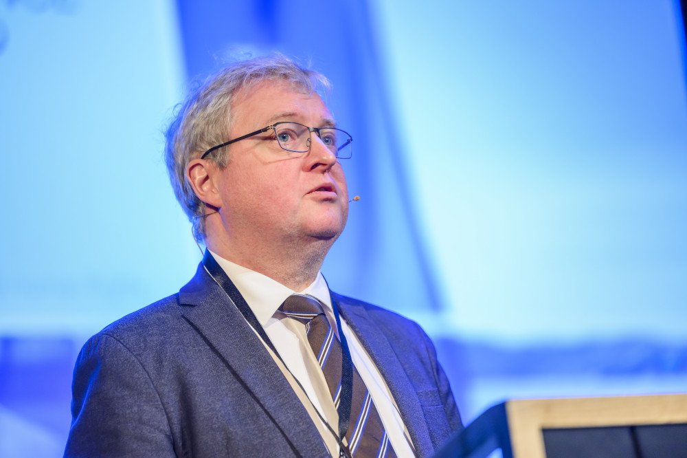 Bjarni Jónsson, Chair of the Foreign Relations Committee of Allthinget during the official opening.