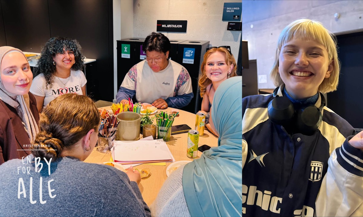 Dette er et bilde av ungdommer som er med i Demokratiprosjektet Blanke Ark